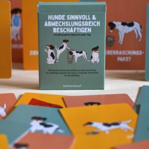 Kartenset von helloandwoof mit 30 Beschäftigungsideen für Hunde